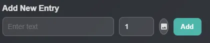Adding a new entry to the Yes or No wheel.