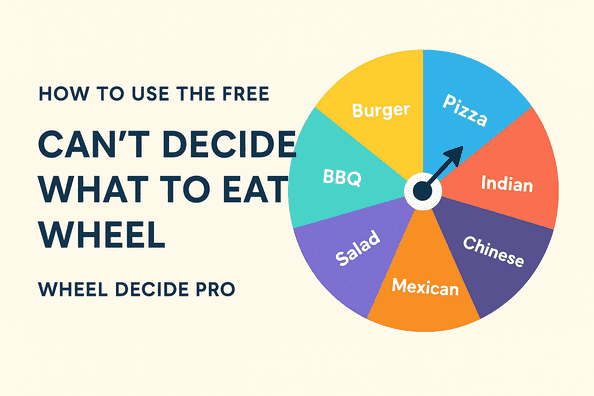 How to Use the Free Can’t Decide What to Eat Wheel | Wheel Decide Pro